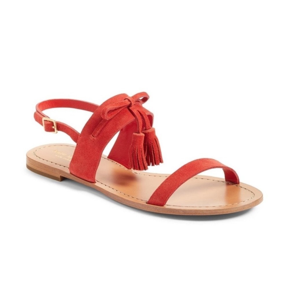 Kate Spade Carlita Tassal Suede Women's Tassel Sandals 8.5